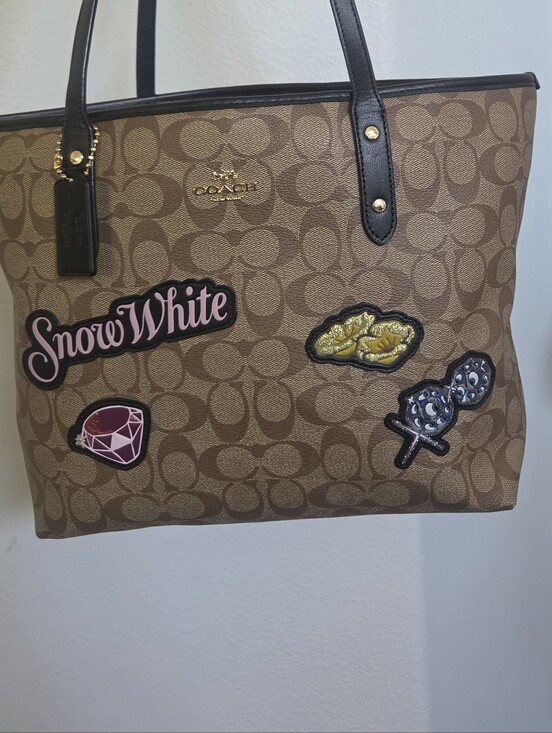 Coach Handbags - Coach X DISNEY Collab Limited Edition Snow White City Zip Tote Signature Canvas